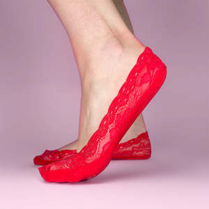 30 Mothers Day Collection: Lace Sockette Single (Red)
