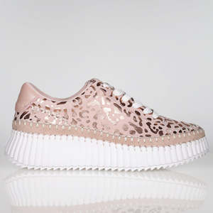 Sneakers: Rizzo Blush Leopard Metallic