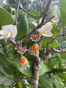 Hand Painted Earrings: Aamina