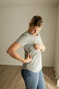 Short Sleeve: Essentials Side Zip Tee