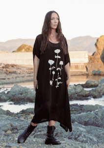 Harper Xavier: Loyalty Dress - Black with Roses Print