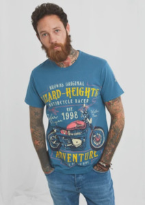 Mens Wear: Lizard Heights Tee - Slate