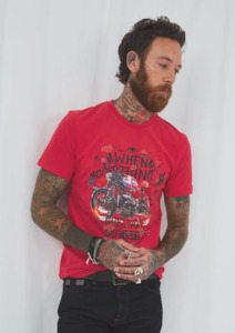 Mens Wear: Go Left Tee - Red