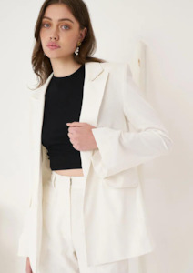 We Are Kindred: Arata Single Breast Blazer - Ivory
