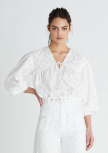 CLEARANCE Isla Blouse - Ivory