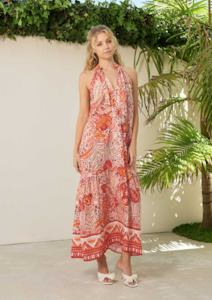 The Dreamer Label: Zoey Monaco Ankle Dress - Pink