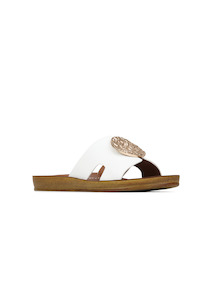 Los Cabos: Hero Sandals - White