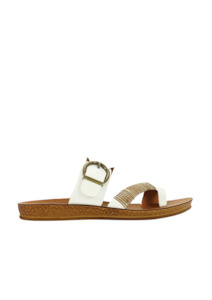Los Cabos: Bria Sandals - Off White // LAST PAIR SIZE 37