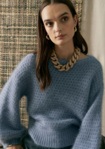 Genus Pointelle Knit - Blue