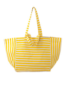 Spring Summer 2024: Shopper Bag - Yellow & Stripe