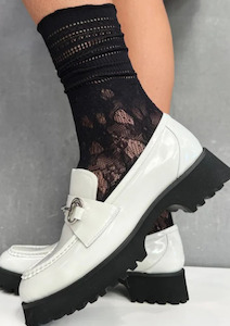 Footwear Accessories: Loafer Sock - Black