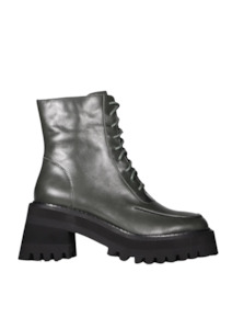 Prefect Boot - Hunter Green / Black Stitch