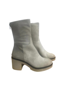 Chunky Heel Ankle Boot - Crosta Tortora // LAST PAIR SIZE 40
