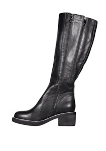 Last Pair Online Promo: Deb C - Black Small Milled / White Rand Stitched // LAST PAIR SIZE 37