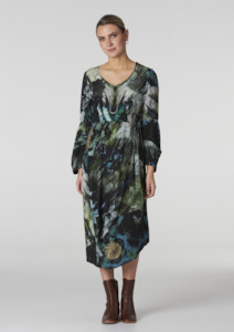 CLEARANCE Samurai Drape Dress - Multi