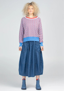Guru Skirt - Mid Wash Denim