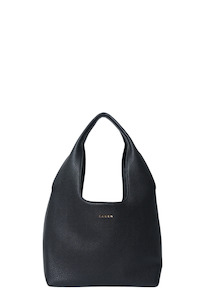 Kiki Shoulder Bag - Black Lightly Milled