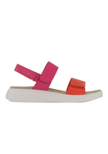 Los Cabos: Arica Sandals - Orange / Fuchsia