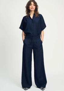 Pom Amsterdam: Pants - Deep Dark Blue