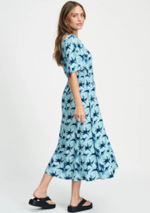 Pom Amsterdam: Dress - Artisan Blue