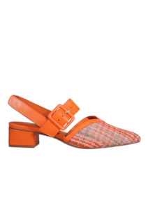 Heels: Raya Slingback Heel - Persimmon