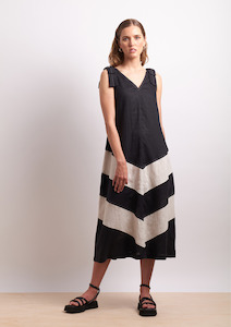 The Mixer Dress - Black Sesame
