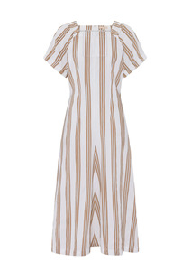 Parc Dress - Camel Stripe