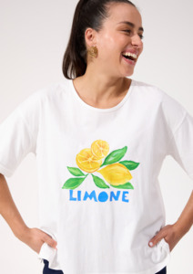 Sale: Odyssey T Shirt - White Limone