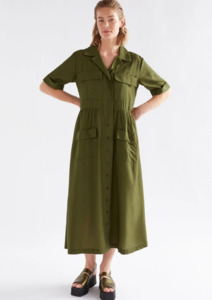 Eine Shirt Dress - Bright Olive