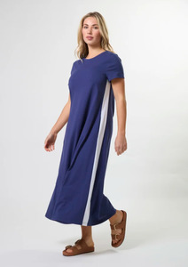All Clothing: Leah Dress - Navy Stripe