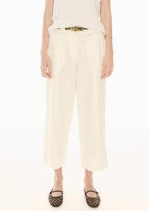 All Clothing: Oskar Cropped Pant - Ecru
