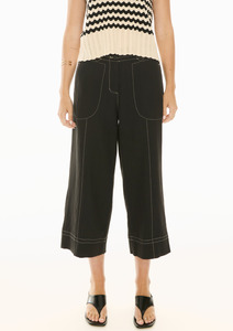 All Clothing: Oskar Cropped Pant - Black