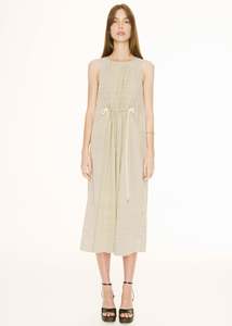 All Clothing: Fable Tank Dress - Ivory / Ink