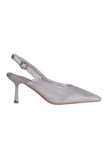Spring Summer 2023: CLEARANCE Vanessa Pumps - Silver Matte Satin