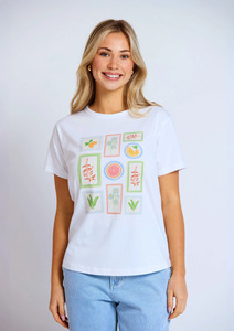 All Clothing: Ace Tee - Postcards from Italy White