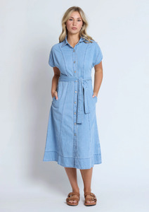 Duke Dress - Light Wash