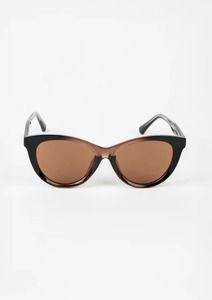 Sunglasses: Morrison Sunglasses - Brown + Black