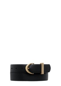 Under Your Spell Belt - Black Nappa / Gold