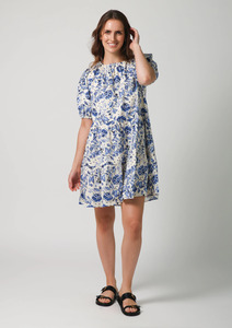 Olive Dress - Grecian Paisley