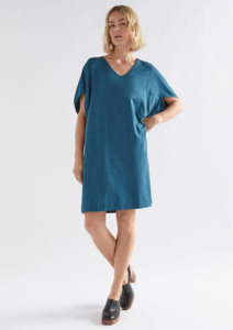 CLEARANCE - Nid T Shirt Dress - Peacock