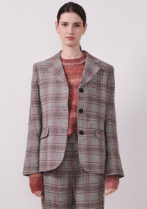 CLEARANCE Halcyon Boyfriend Jacket - Check