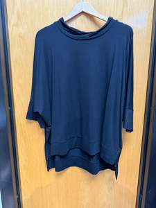CLEARANCE Batwing Overtop - Black