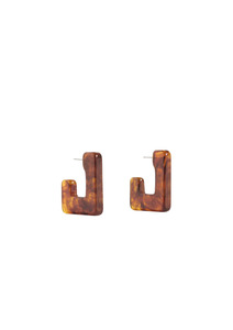 Spari Hoop Earrings - Tortoiseshell