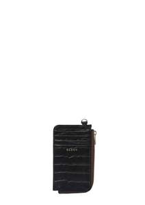Saben: Winona Card Holder - Black Croc