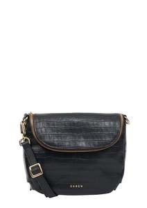 Fifi Crossbody Bag - Black Croc