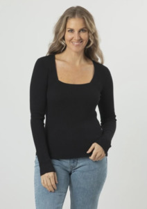 CLEARANCE Garnet Top - Black