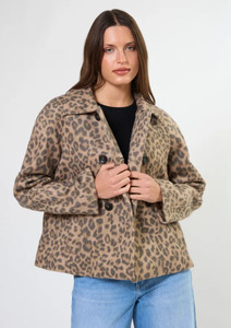 Coats Jackets: Vince Jacket - Leopard