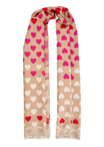 Savoie Heart Scarf - Latte COMING SOON
