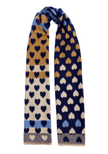 Savoie Heart Scarf - Denim COMING SOON