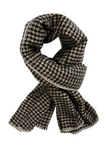 Cassidy Houndstooth Scarf - Charcoal COMING SOON
